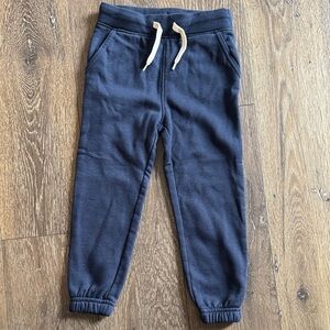 Old Navy Dark Blue Kids Joggers with Cream Drawstring